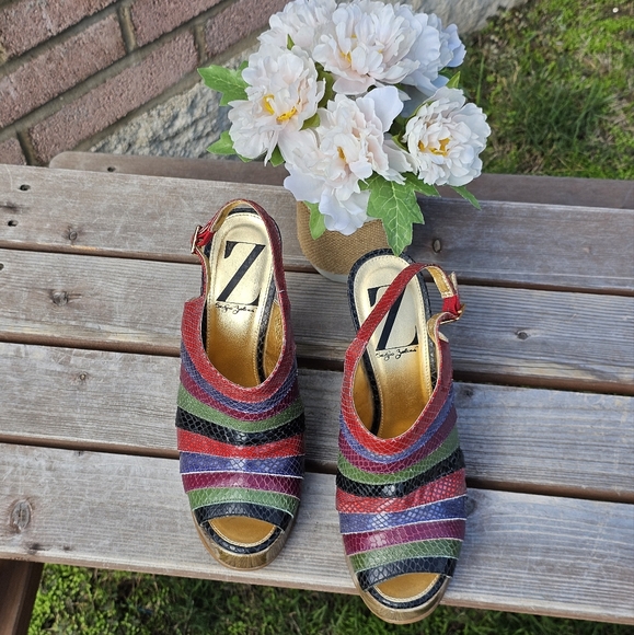 Sergio Zelcer leather platform edges - Picture 2 of 7